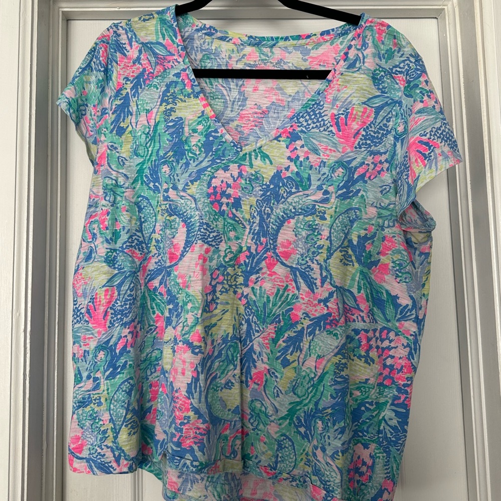 Lilly Pulitzer Mermaid’s Cove XL Etta Top